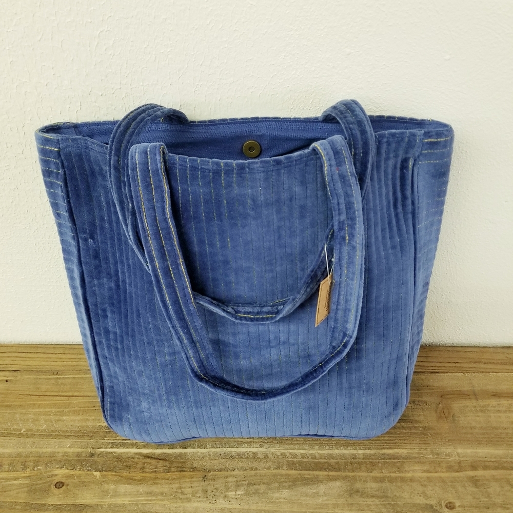 Blue Velvet Tote Bag